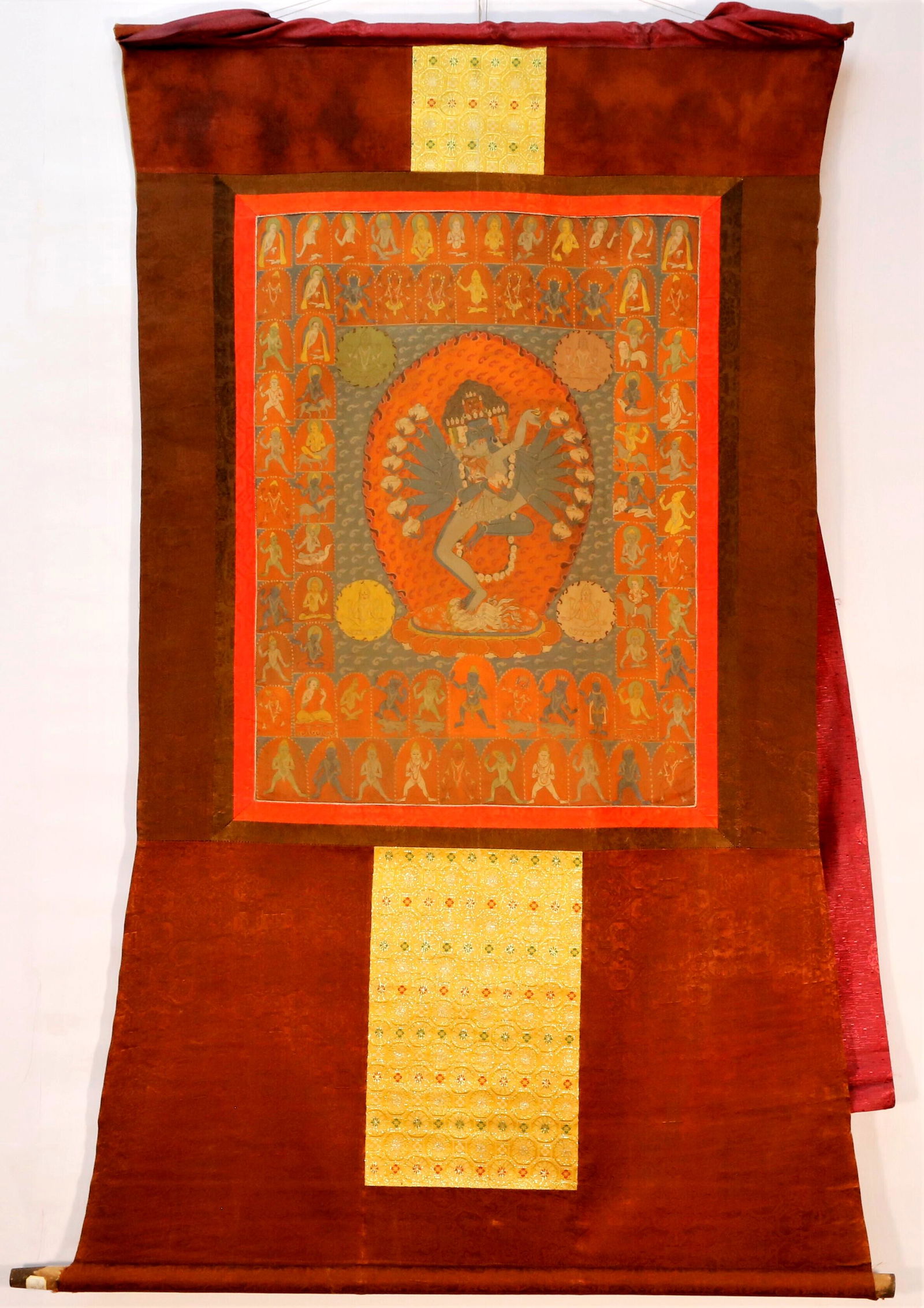 An Elaborate Tibetan Maitreya Thangka (1 of 7)