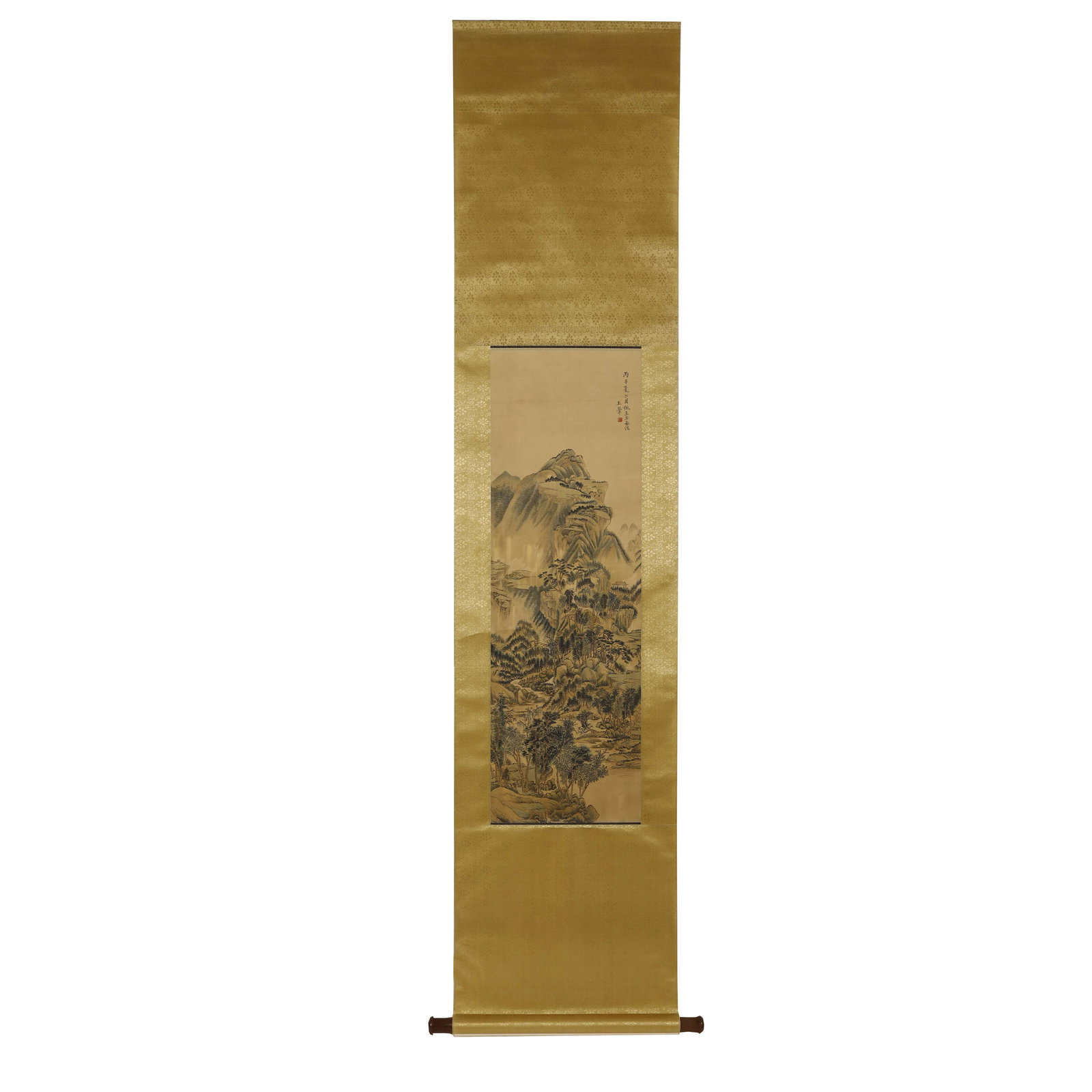 Wang Hui's Landscape on Silk: Length:96cm Width:30.5cm