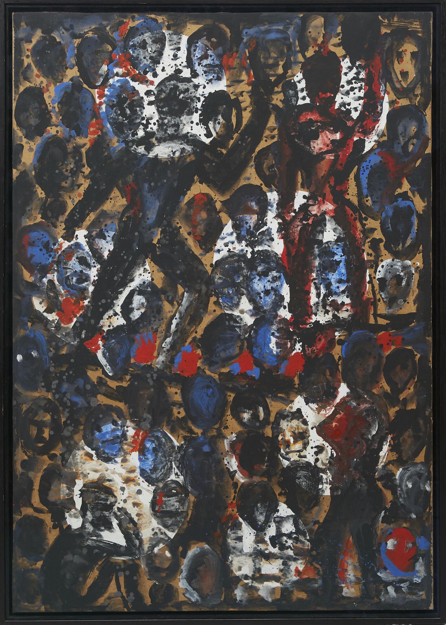 HELMUT MIDDENDORF (NÉ EN 1953) Sans Titre 1991 Acrylique sur carton marouflée sur toile, (1 of 2)