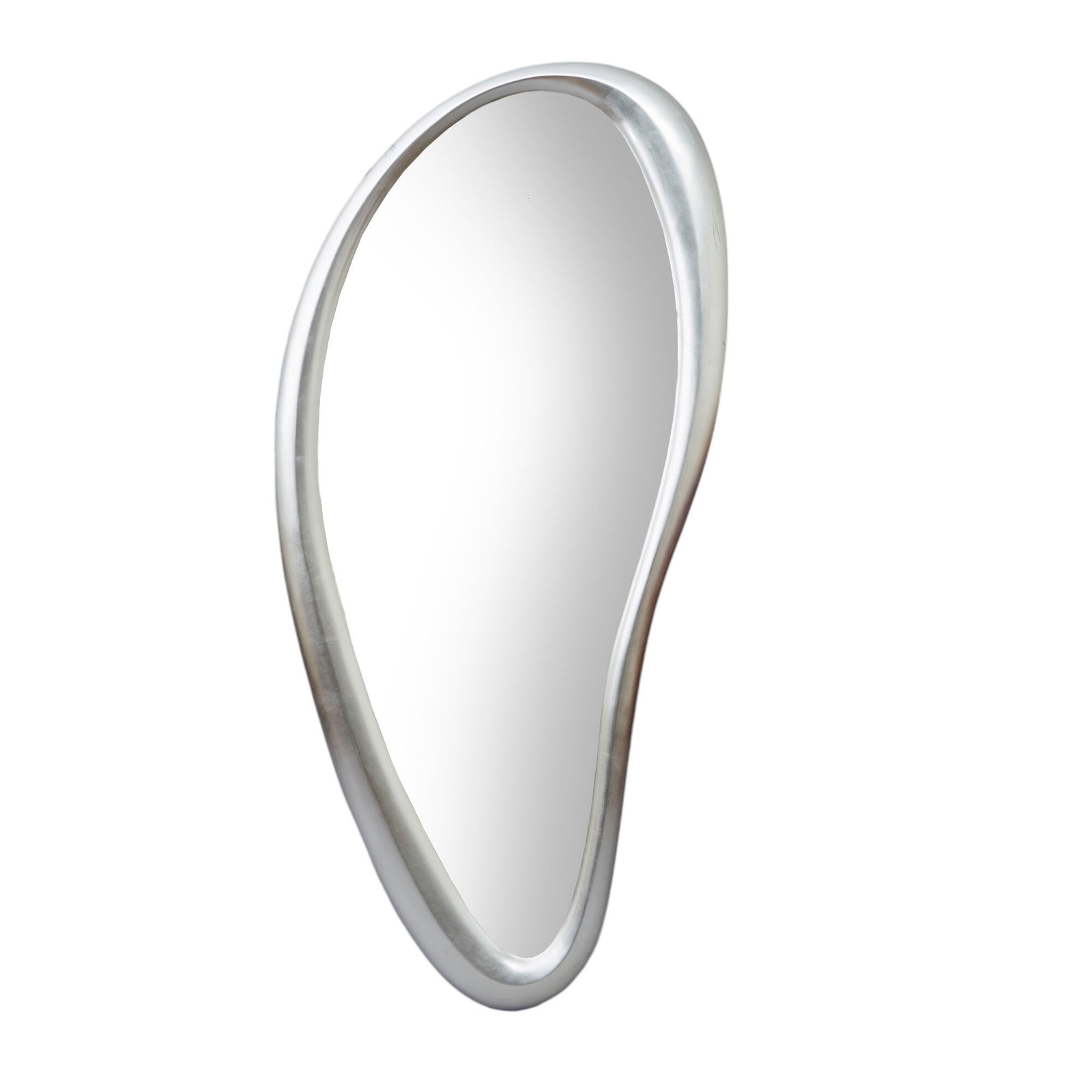 PHILIPPE STARCK (NÉ EN 1949) & XO (ÉDITEUR)Miroir "L'Oreille qui voit", modèle créé en 2008,: PHILIPPE STARCK (NÉ EN 1949) & XO (ÉDITEUR)Miroir "L'Oreille qui voit", modèle créé en 2008, structure galbée recouverte de feuilles d'argent"L'Oreille qui voit", a mirror, model created in 2008