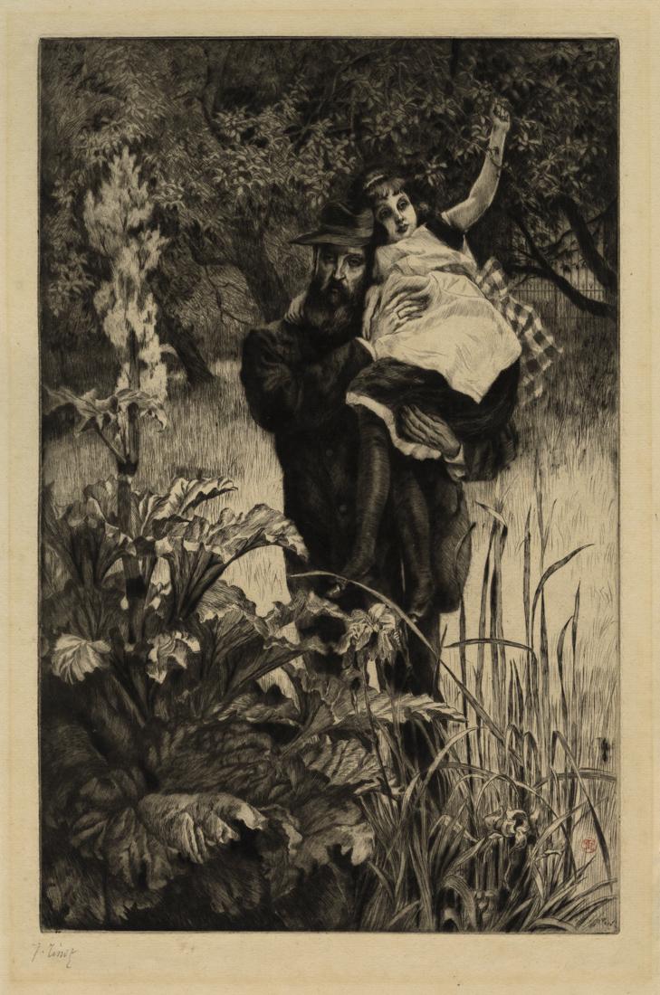 James Jacques TISSOT: "The Widower" / "Le Veuf" (1 of 2)