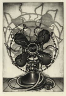 Carol WAX: "Fanfare": Carol WAX (B. 1953): "Fanfare". Mezzotint printed on wove paper. Edition of 50. Signed, titled, and numbered in pencil. Plate size: 15 7/8 x 11 inches. In pristine condition.