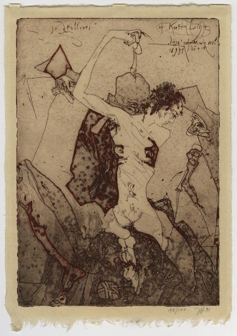 Horst JANSSEN: "Oh, Kerstin Luthje" (1 of 4)