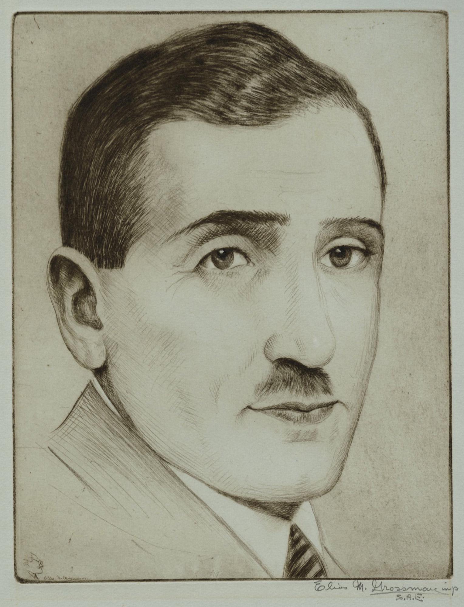 Elias M. GROSSMAN: "Portrait of a Man" (1 of 2)