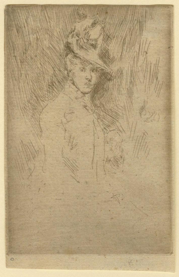 James Abbott McNeill WHISTLER: "The Little Hat" (1 of 1)