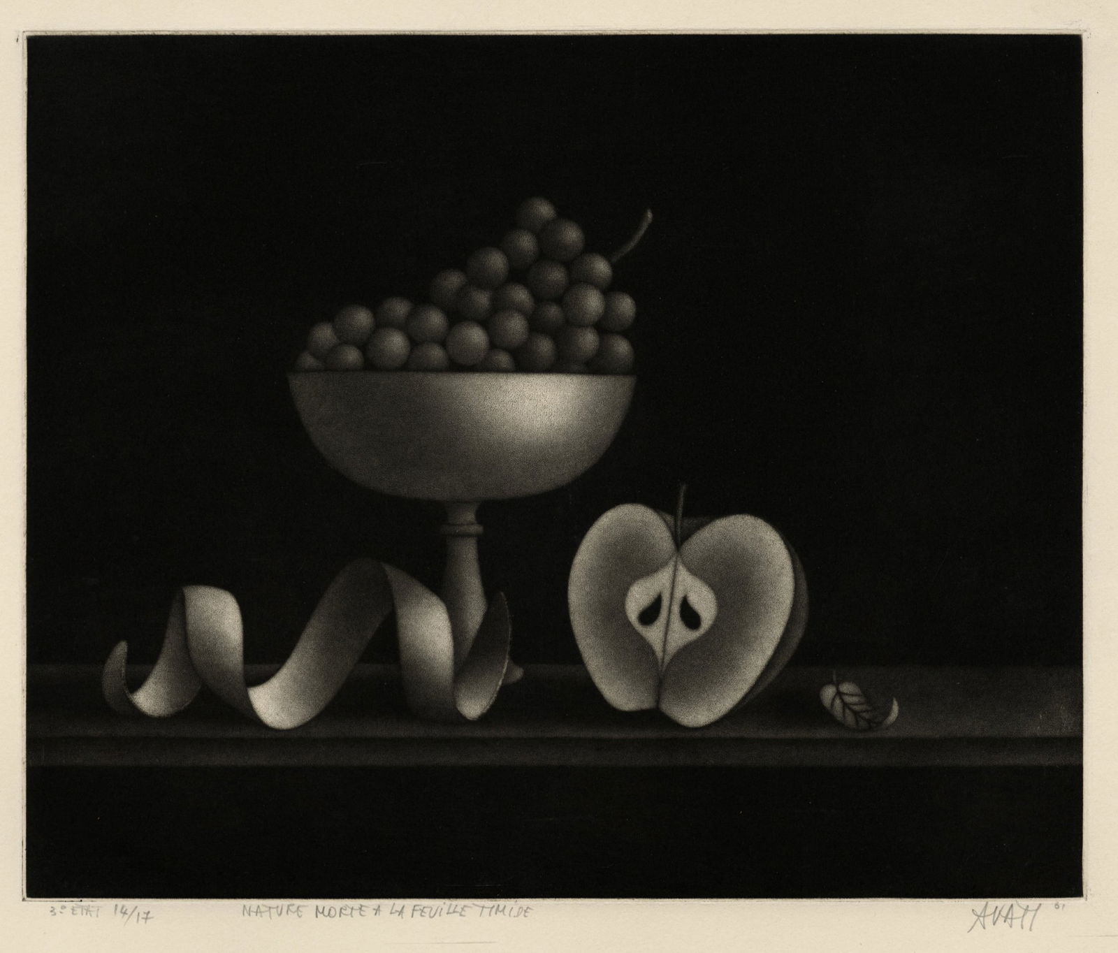 Mario AVATI: "Nature Morte a la Feuille Timide". (1 of 2)