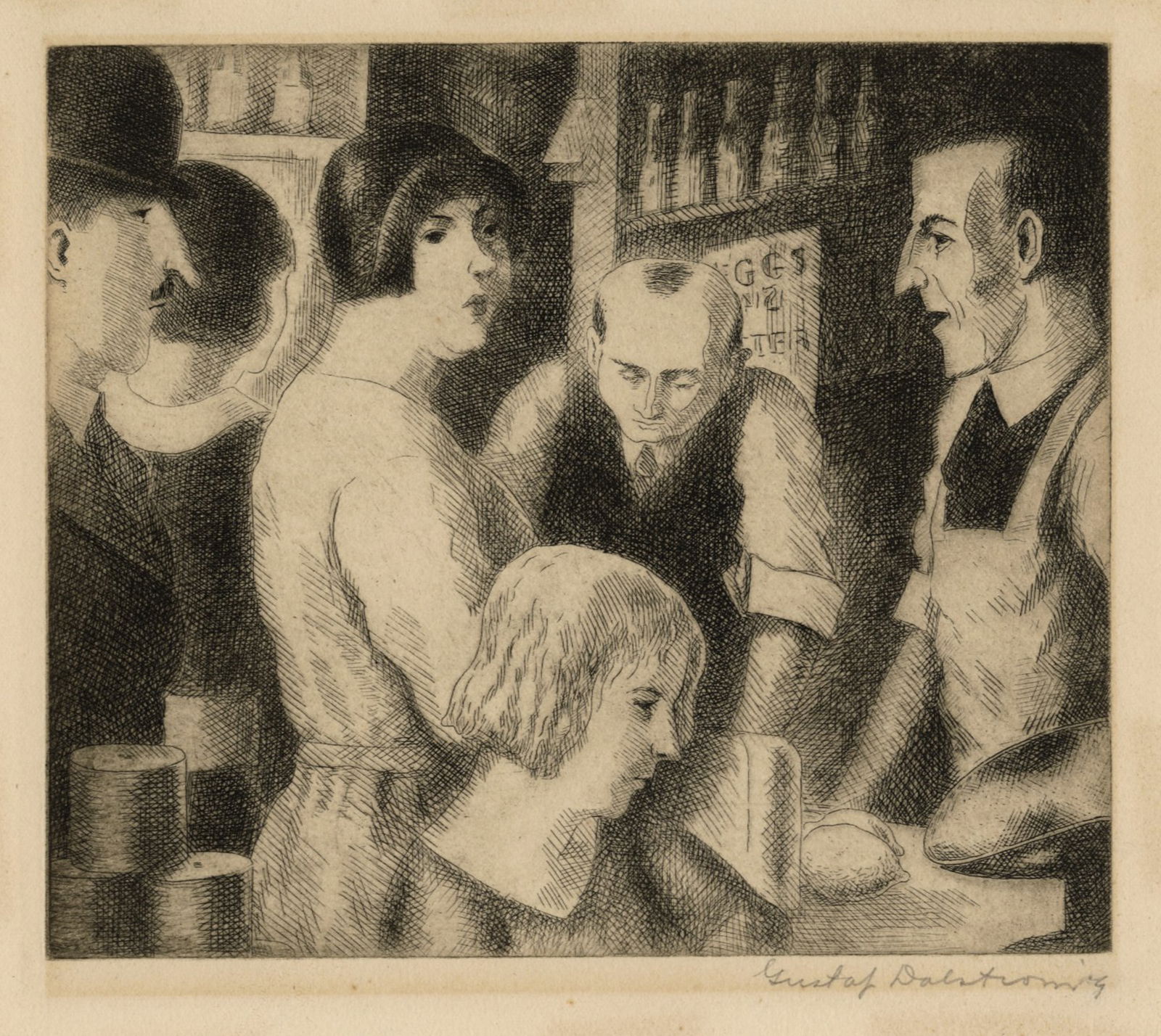 Gustaf DALSTROM: "The Grocery Store". (1 of 2)