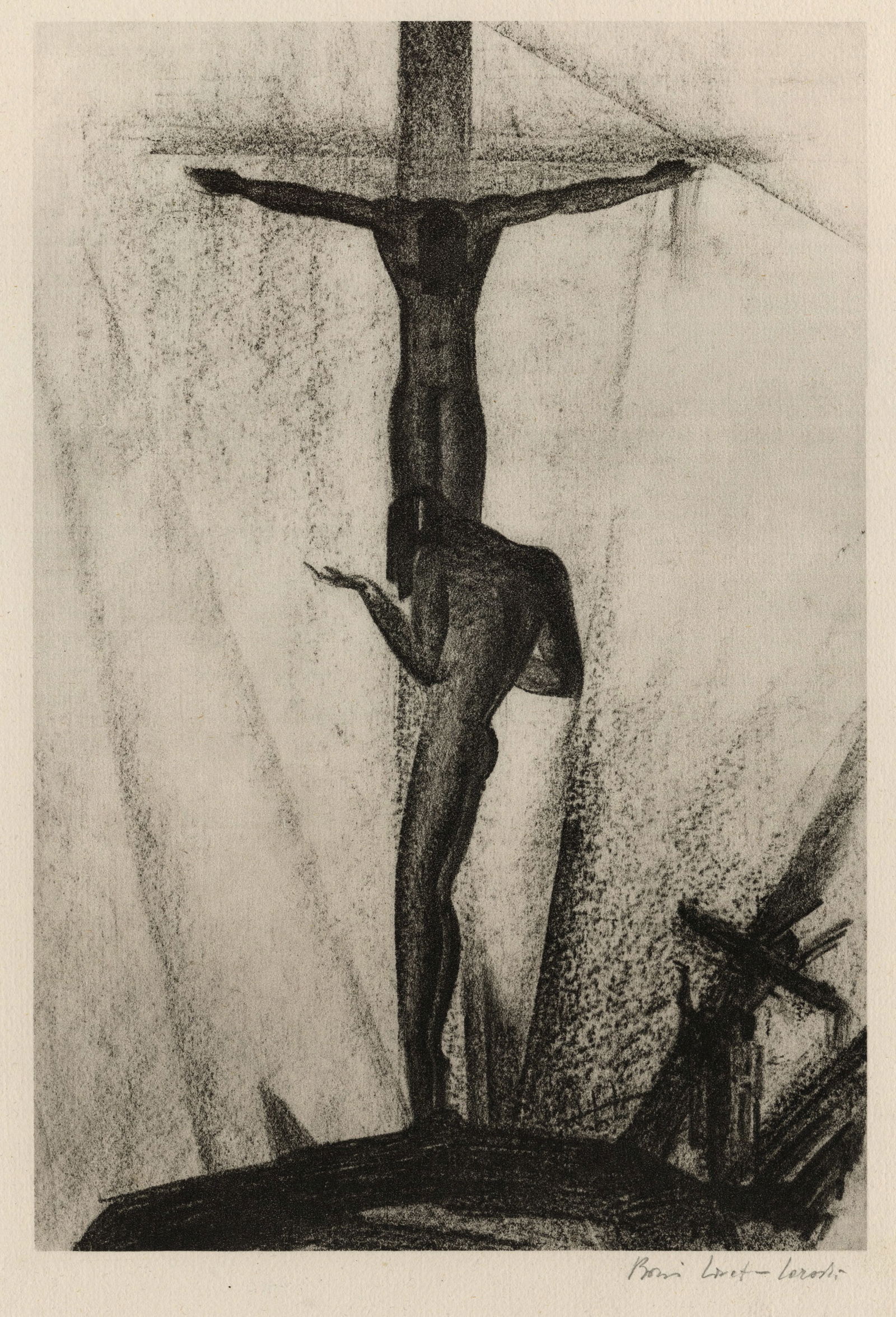 Boris LOVET-LORSKI: "Crucifixtion". (1 of 2)