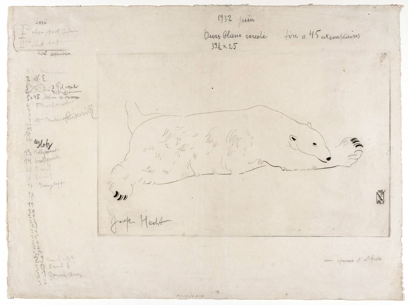 Joseph HECHT: "Our Blanc Couche" (1 of 2)