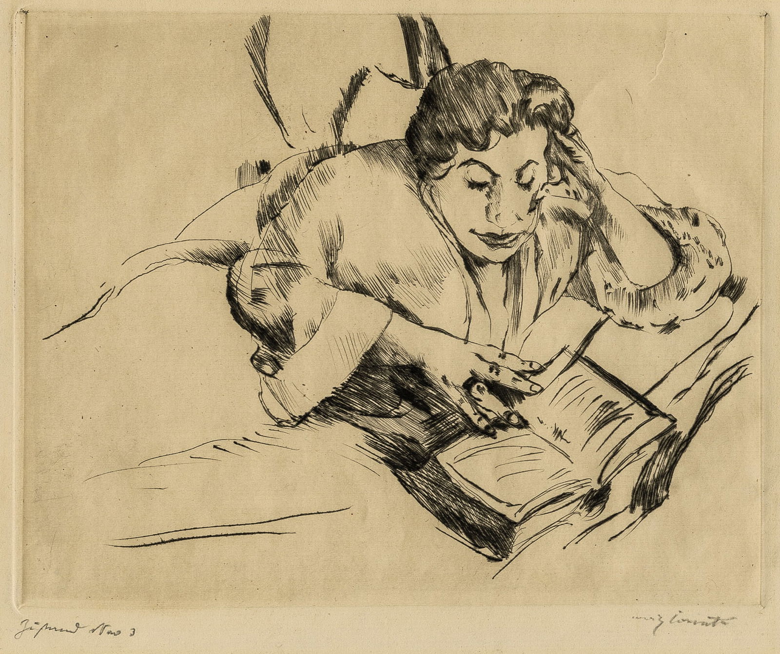 Lovis CORINTH: "Lesende Frau 3" (1 of 2)