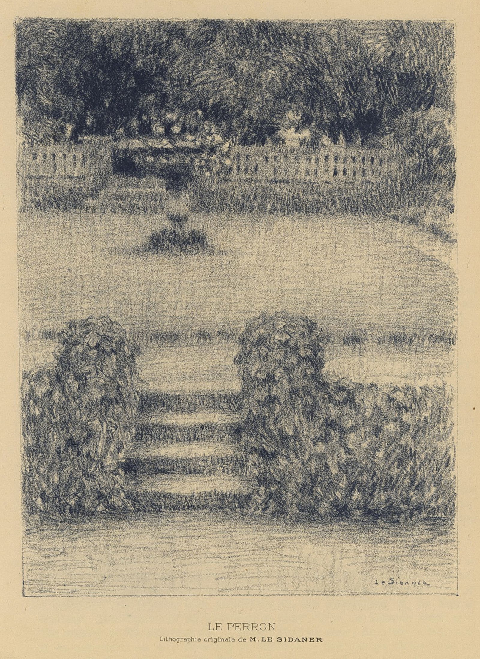 Henri Le SIDANER: "Le Perron" (1 of 2)