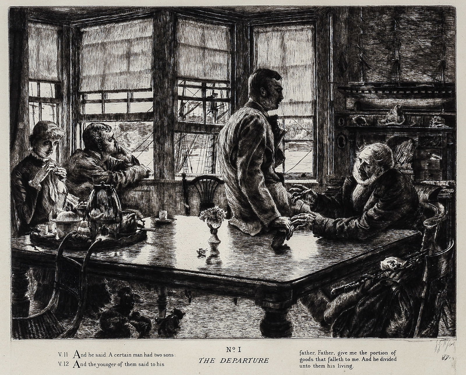 James Jacques TISSOT: "The Prodigal Son" (1 of 8)