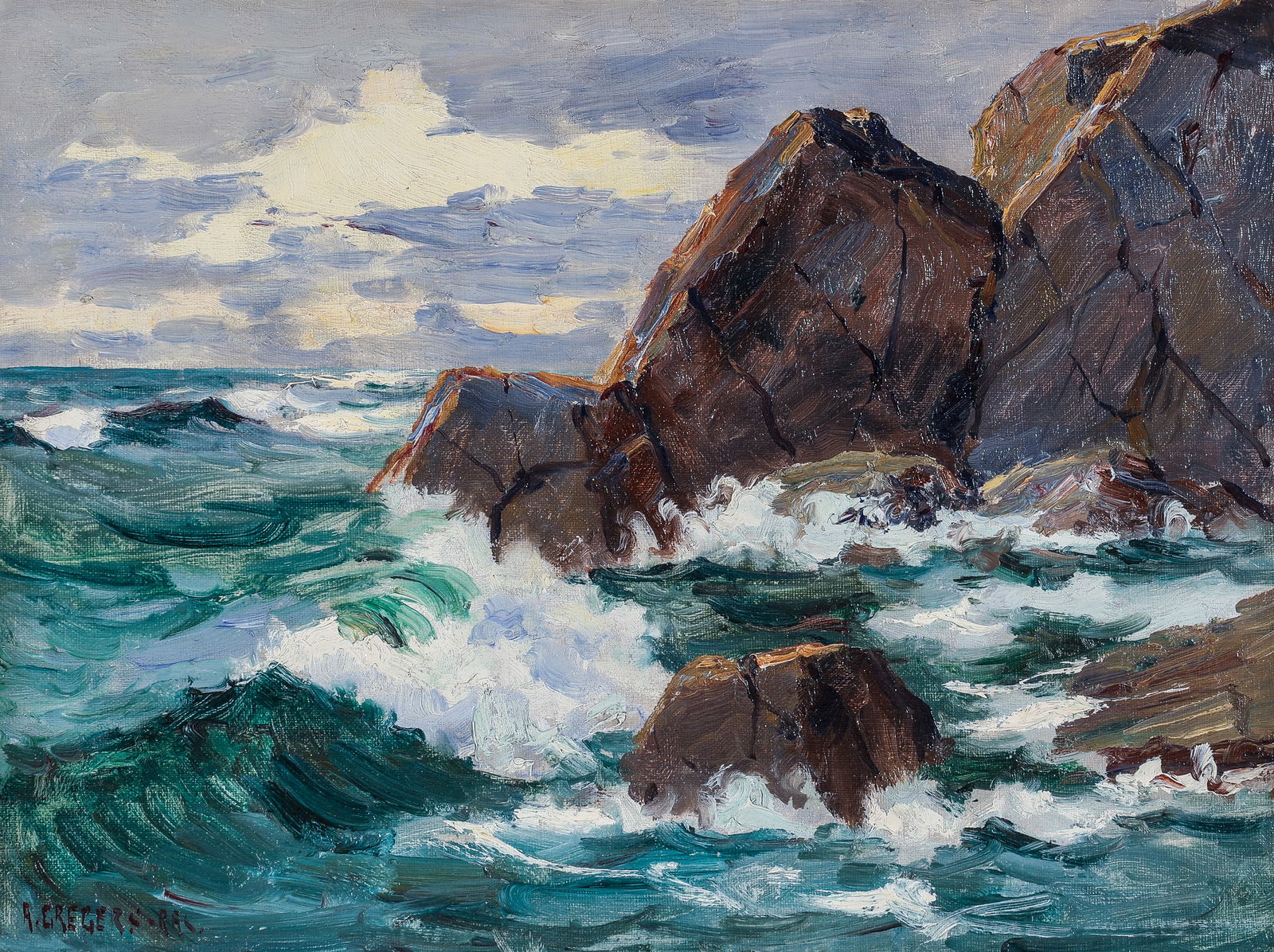 Alfred GREGERS-RASMUSSEN: "Crashing Waves" (1 of 2)