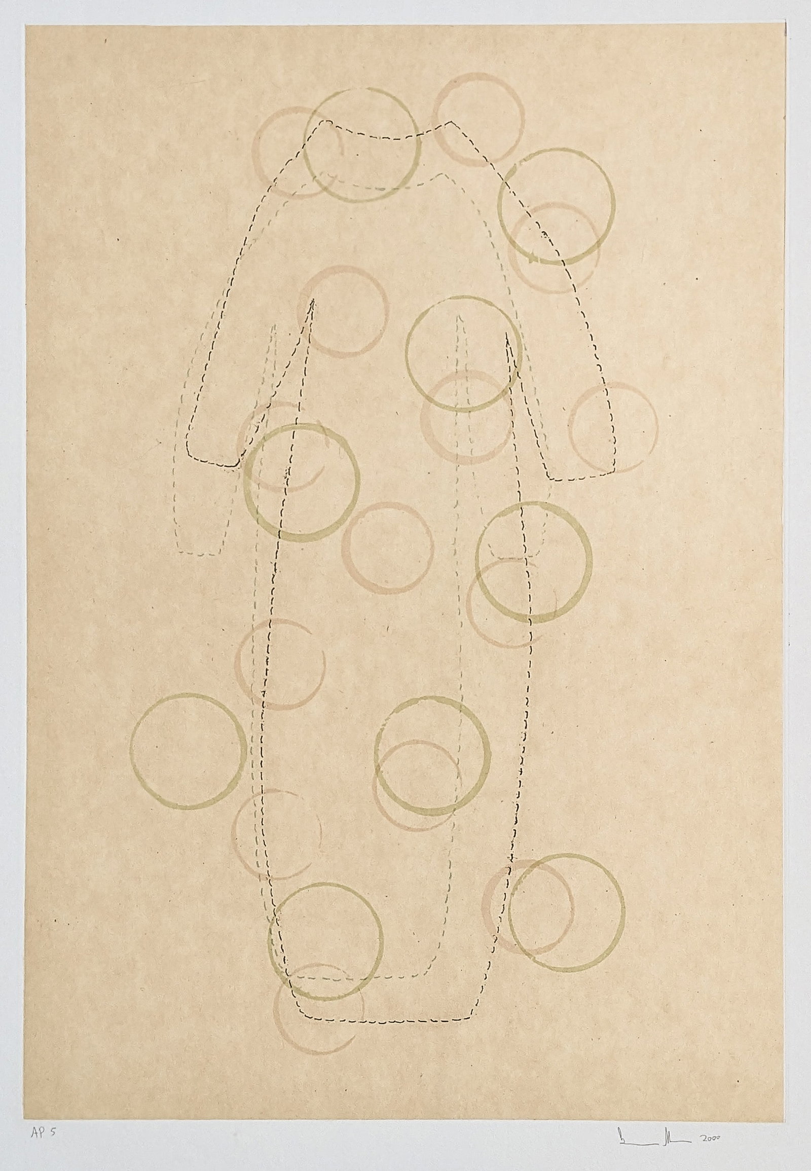 Lynn BELDNER: "Untitled, Two Stitched Dresses". (1 of 1)