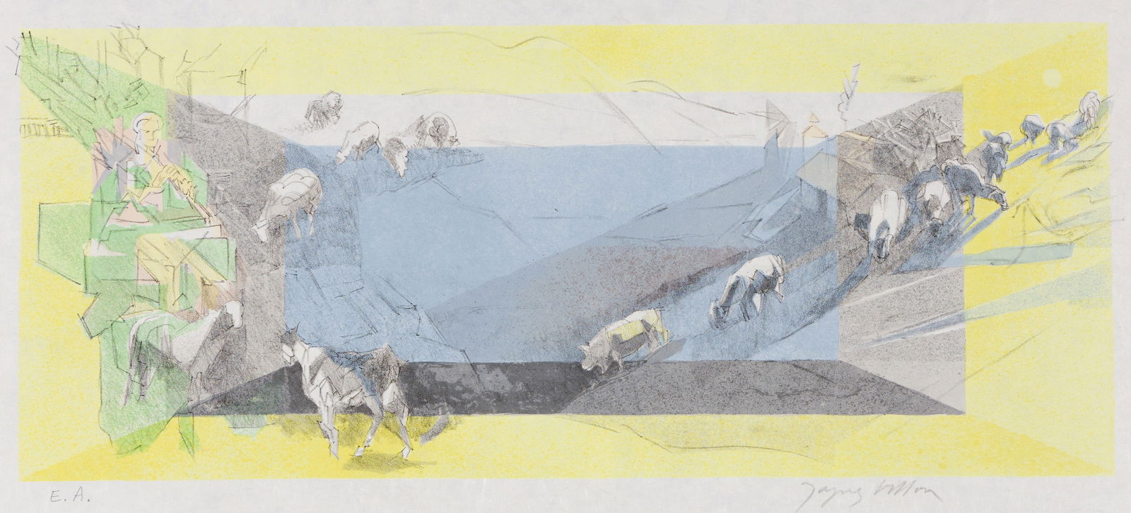Jacques VILLON: "8e Bucolique, Pastorale". (1 of 2)