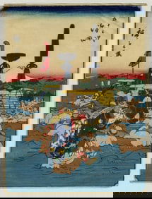 HIROSHIGE Utagawa: "Shimada".