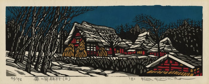 KAWADA, Kan: "Snow in Hida Village (B)".