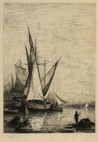 Adolphe APPIAN: "Le Port de Genes".