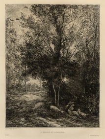 Charles-Francois DAUBIGNY: "Berger et Bergere".