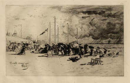 Felix BUHOT: "Un Grain a Trouville".