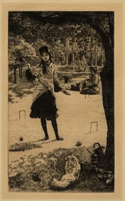 James TISSOT: "Le Croquet".