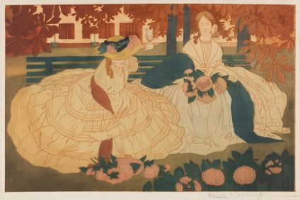 2 color etchings by Bernard BOUTET de MONVEL