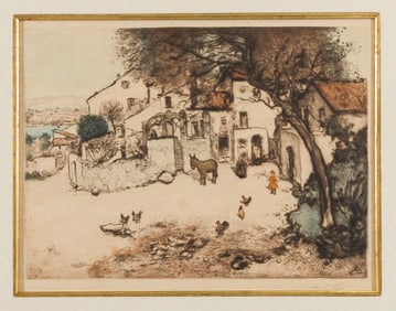 Jean-Francois RAFFAELLI: "La Place de Village a Cagnes".