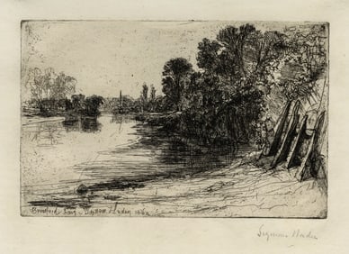 Francis Seymour HADEN: "Brentford Ferry".