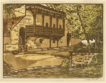 Alison Bliss SMITH: "The Old Mill, Guy's Cliff, Warwick".