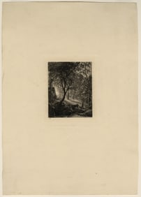 Samuel PALMER: "The Herdsman's Cottage" or "Sunset".