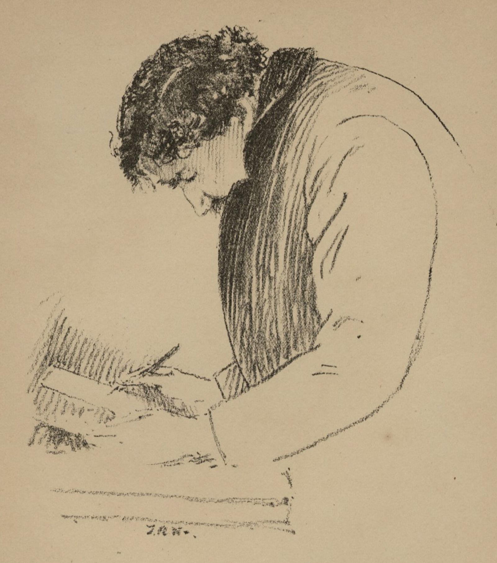 Thomas Robert WAY: "Sketch of Whistler..." (1 of 2)