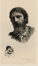 (Sir) Hubert von HERKOMER, A.R.A.: "Self-portrait".