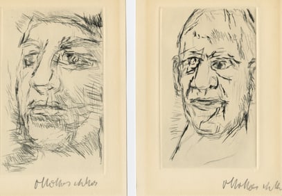 Oskar KOKOSCHKA: "Two Self Portraits".