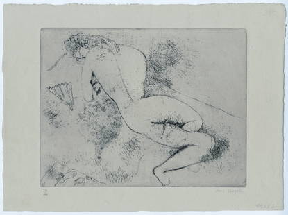 Raoul DUFY, Marie LAURENCIN, et al.: Complete Portfolio of 10 prints by "Les Peintres-Graveurs Independants". Including prints by Raoul DUFY, Marie LAURENCIN, Othon COUBINE, Marc CHAGALL, Luc-Albert MOREAU, Jean-Emile LABOUREUR. The