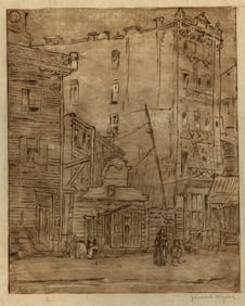 Jerome MYERS: "New York: On Henry Street...".