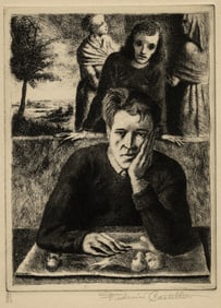 Federico CASTELLON: "Self Portrait with Hilda".