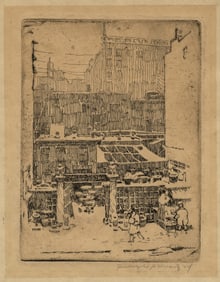 Rudolph SCHWARTZ: "Back Alley in Winter".
