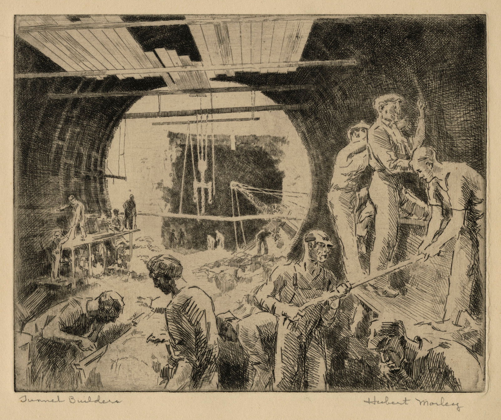 10 etchings by Hubert MORLEY (1 of 10)