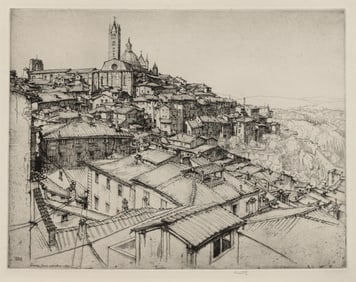 Ernest David ROTH: "Siena, from a Window".