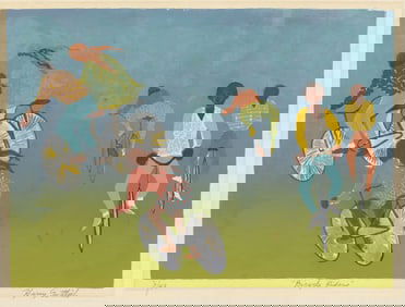 Harry GOTTLIEB: "Bicycle Riders".