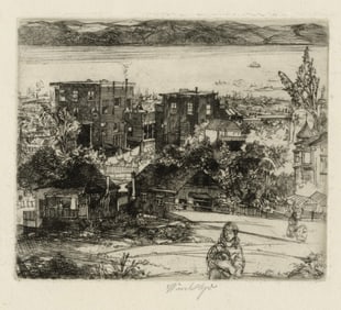 John WINKLER: "Cottages on a Hill".