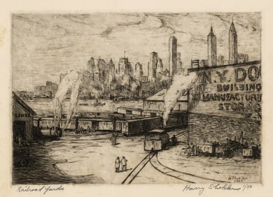 Harry SHOKLER: "Railroad Yards".