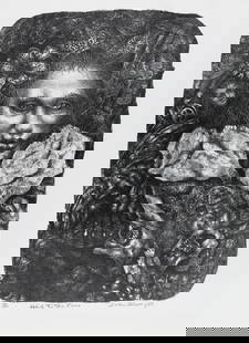 Ivan ALBRIGHT: "Hail to the Pure".: Ivan ALBRIGHT (American, 1897-1983): "Hail to the Pure". Lithograph on wove paper, 1977. Edition of 100. Signed, titled, and numbered in pencil. Image size: 18 x 13 1/2 inches.