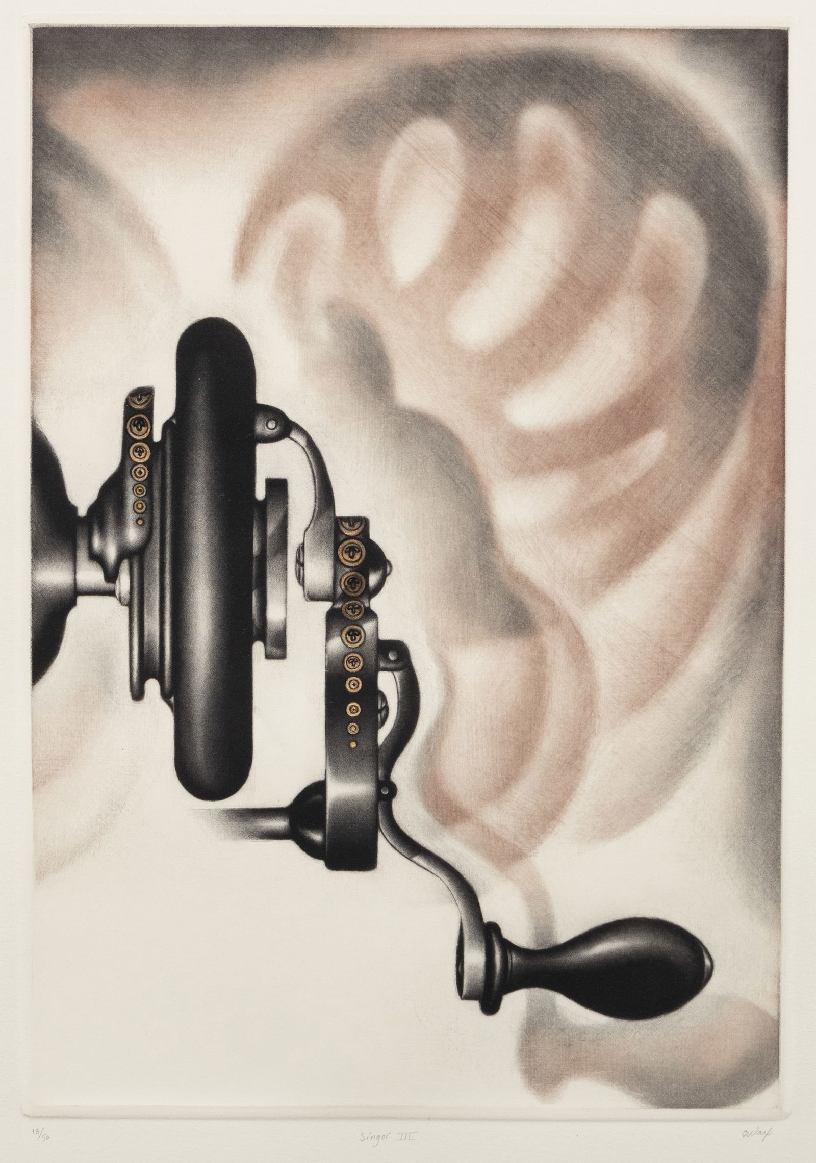 4 impressions by Carol WAX: "Singer III". (1 of 3)