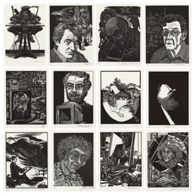 Set of 12 Self Portraits