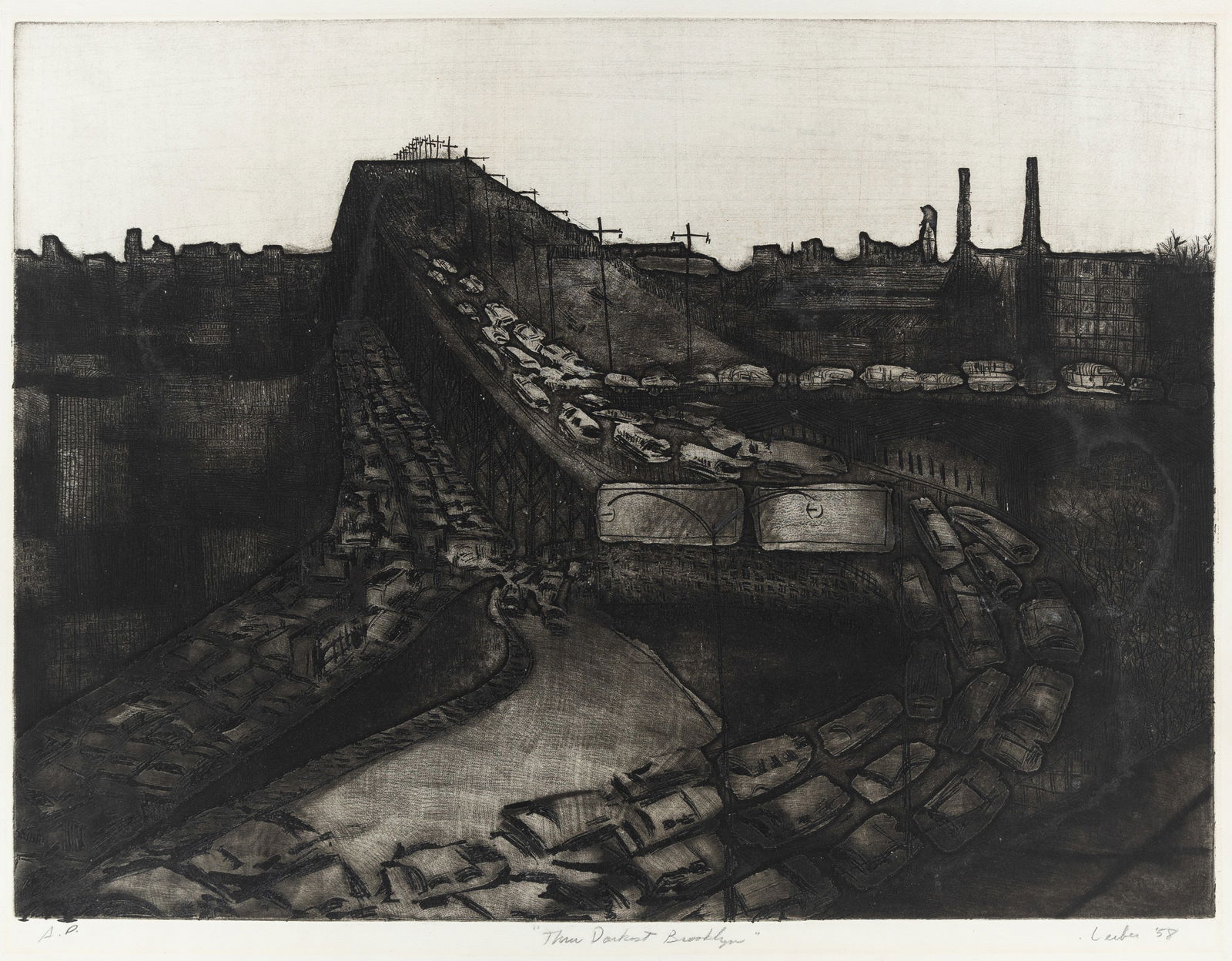 Gerson LEIBER: "Thru Darkest Brooklyn". (1 of 4)