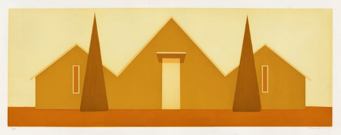 Salomon HUERTA: "Untitled (Ochre House) ".
