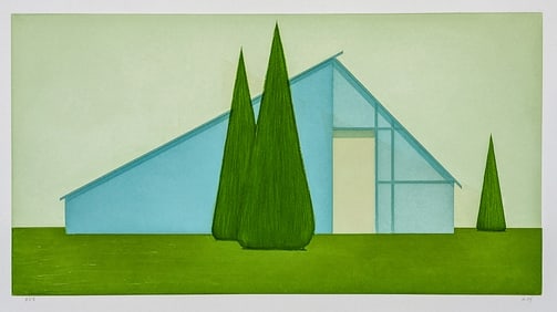 Salomon HUERTA: "Untitled (Persian Blue House)".