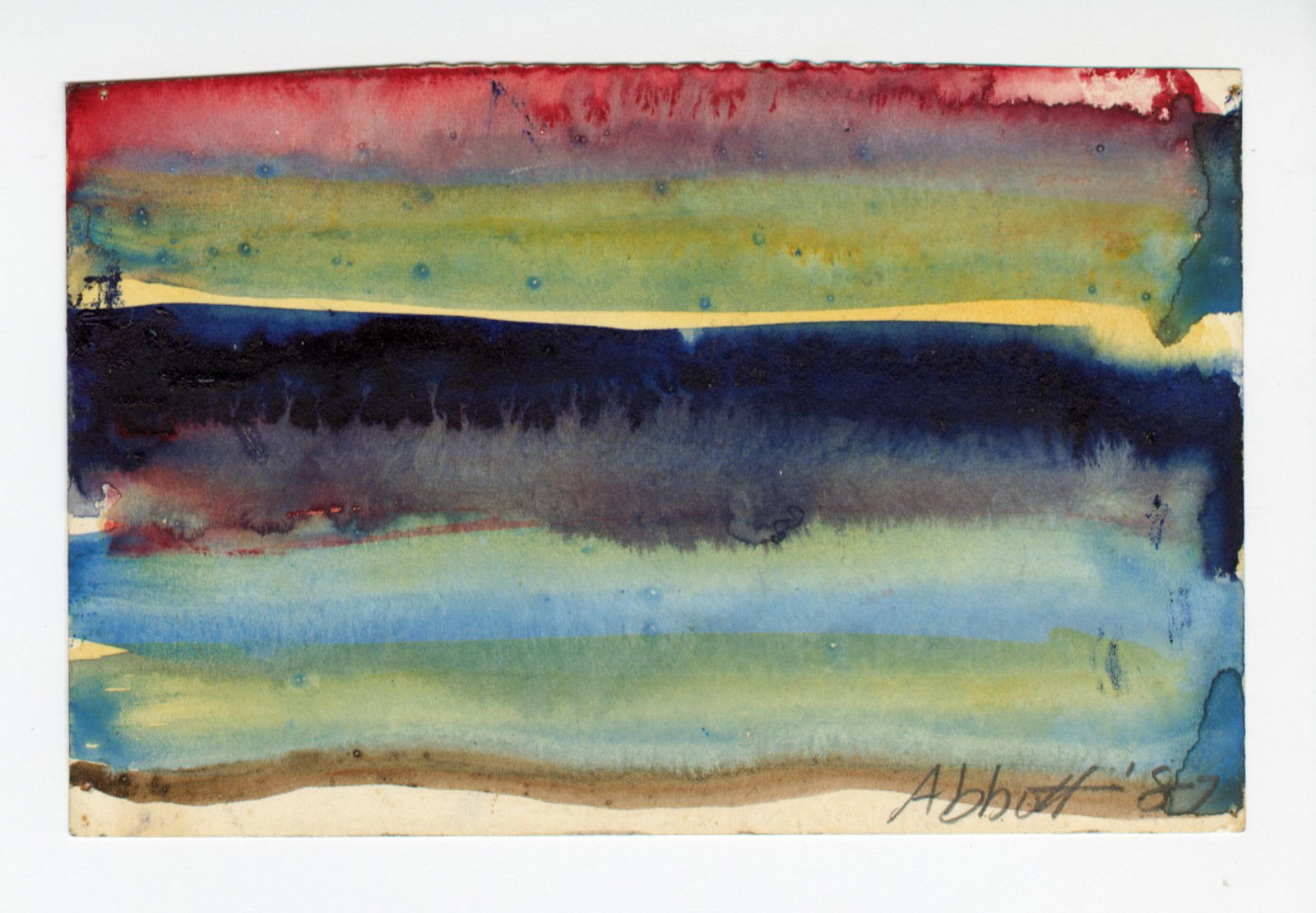 Mary ABBOTT: "Untitled (Red sky at night?.)" (1 of 1)