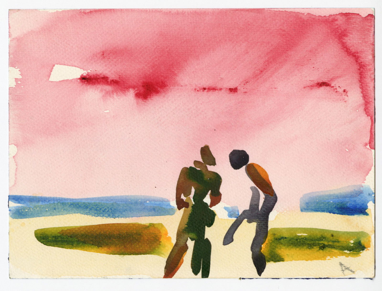 Mary ABBOTT: "Untitled (Bathers Getting Dressed...)" (1 of 1)